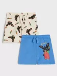 Sinsay - Medvilniniai &scaron;ortai su Bing spauda 2 pack - mid blue