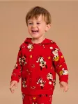 Sinsay - Užtrauktuku užsegamas džemperis su gobtuvu Mickey Mouse - raudona
