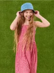Sinsay - Suknelė ant petne&scaron;ų su languotu ra&scaron;tu - raudona
