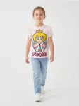 Sinsay - Medvilninė mar&scaron;kinėliai su volanais Super Mario - pastelinė rožinė