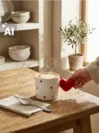 Sinsay - Puodelis su &scaron;irdies formos rankena - raudona