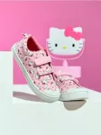 Sinsay - Medvilniniai sportbačiai su odiniu vidpadžiu "SVEIKA PĖDA" Hello Kitty - pastelinė rožinė
