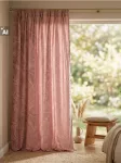 Sinsay - Užuolaida su lapų ra&scaron;to spauda - pastelinė rožinė
