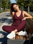 Sinsay - Sportinės jogger kelnės - bordo
