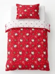 Sinsay - Kalėdinis patalynės komplektas Hello Kitty - raudona