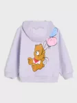 Sinsay - Medvilninis džemperis su Care Bears ra&scaron;tu nugaroje - levandų