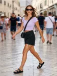 Sinsay - Crop top palaidinė - levandų