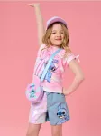 Sinsay - Džinsiniai &scaron;ortai su blizgučiais ir spauda Stitch - mėlyna