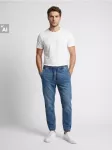 Sinsay - Slim jogger džinsai su skalbimo efektu - mėlyna
