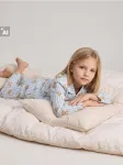 Sinsay - Medvilninė mar&scaron;kinių tipo dryžuota pižama su me&scaron;kiukais - bly&scaron;kiai mėlyna