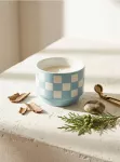 Sinsay - Aromatinė žvakė Cedarwood & Cypress - bly&scaron;kiai mėlyna