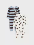 Sinsay - Kūdikių &scaron;liaužtinukai su medvilne ir ra&scaron;tu 2 pack Mickey Mouse - bly&scaron;kiai mėlyna