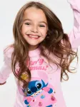 Sinsay - Kalėdinė pižama su tamsoje &scaron;viečiančia spauda Stitch - rožinė (aurora pink)