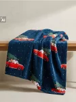 Sinsay - Pledas su kalėdiniu ra&scaron;tu - mėlyna
