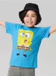 Sinsay - Mar&scaron;kinėliai trumpomis rankovėmis SpongeBob SquarePants - žalsvai mėlyna (aqua)
