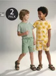 Sinsay - Trikotažiniai &scaron;ortai su liūto spauda 2 pack - pelenų žalia