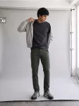 Sinsay - Slim fit džinsai - pelenų žalia