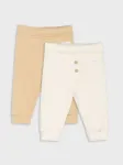 Sinsay - Medvilninės jogger kelnės 2 pack - kūno spalva