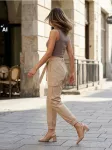 Sinsay - Crop top palaidinė - kūno spalva