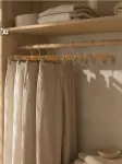 Sinsay - Medinės pakabos su segtukais 2 pack - kūno spalva