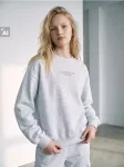 Sinsay - Crewneck džemperis su spauda - &scaron;viesiai pilka