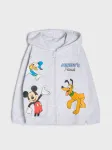 Sinsay - Užtrauktuku užsegamas džemperis su gobtuvu Mickey Mouse - &scaron;viesiai pilka