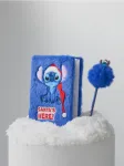 Sinsay - Komplektas: užra&scaron;ų knygutė ir ra&scaron;iklis Stitch - tamsiai mėlyna