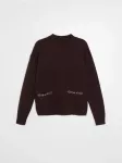 Sinsay - Oversized viskozinis megztinis - tamsiai ruda