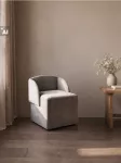 Sinsay - Veliūrinis pufas su pasukama atlo&scaron;u - &scaron;viesiai pilka