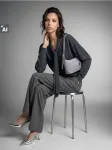Sinsay - Eleganti&scaron;kos wide leg kelnės su viskoze - &scaron;viesiai pilka