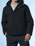 Sinsay - Softshell stiliaus striukė su gobtuvu - juoda