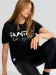 Sinsay - Medvilniniai mar&scaron;kinėliai su spauda K-Pop Demon Hunters - juoda