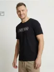 Sinsay - Medvilniniai mar&scaron;kinėliai su užra&scaron;u Stary Roku - juoda