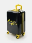 Sinsay - Rankinio bagažo lagaminas su besisukančiais ratukais ir Batman adreso kortele - juoda