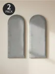 Sinsay - Pamink&scaron;tinti sienų skydai 2 pack - &scaron;viesiai pilka
