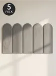 Sinsay - Pamink&scaron;tinti sienų skydai 5 pack - &scaron;viesiai pilka