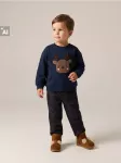 Sinsay - Eleganti&scaron;ki languoti chino kelnės su viskoze - tamsiai mėlyna
