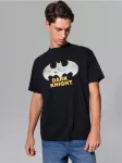 Sinsay - Medvilniniai comfort mar&scaron;kinėliai su spauda Batman - juoda