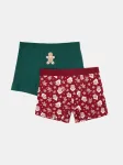 Sinsay - Kalėdinės boksikės su imbierinio sausainio žmogeliuko motyvu 2 pack - multicolor