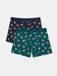 Sinsay - Medvilninės bokserio kelnaitės su &scaron;unų motyvu 2 pack - multicolor