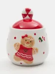 Sinsay - Kalėdinė cukrinė su dangteliu ir meduolinio žmogeliuko motyvu - multicolor