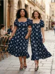 Sinsay - Maxi suknelė su raukinuku - multicolor
