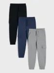 Sinsay - Cargo jogger sportinės kelnės 3 pack - multicolor