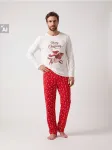 Sinsay - Medvilninė kalėdinė pižama su taksu - multicolor