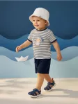 Sinsay - Medvilninis komplektas su dryžiais ir me&scaron;kiuko spauda - multicolor