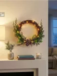 Sinsay - Kalėdinis LED dekoratyvinis vainikas - multicolor