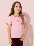 Sinsay - Rumbuoti dryžuoti mar&scaron;kinėliai su siuvinėta vy&scaron;nia 2 pack - multicolor