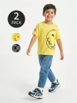 Sinsay - Medvilniniai mar&scaron;kinėliai su spauda 2 vnt SmileyWorld&reg; - multicolor