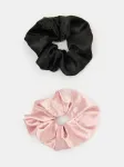 Sinsay - Scrunchie plaukų gumytės su reljefiniu gėlių ra&scaron;tu 2 pack - multicolor