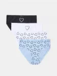 Sinsay - Medvilninės kelnaitės su &scaron;irdelių motyvu 4 pack - multicolor